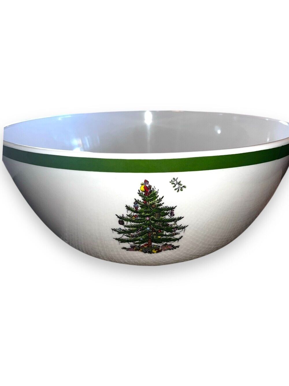 Spode Christmas Tree Melamine Deep Bowl Large 11 Inches Holidays